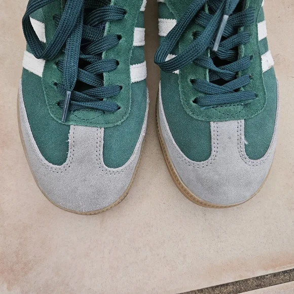 Adidas Samba green white stripes sz 5.5 men's 38EU unisex sneakers - Picture 3 of 6